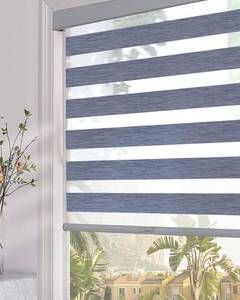 lot 122 image: Persilux Blackout Cordless Zebra Blinds for Windows (61 W x 72)