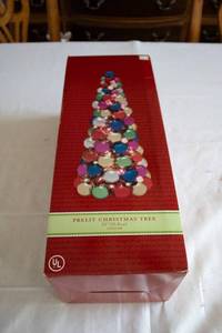 lot 107 image: Prelit Christmas Tree - 22 (55.8cm) - Indoor Use