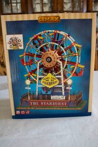 lot 125 image: Lemax Starburst Ferris Wheel with Lights and Sounds