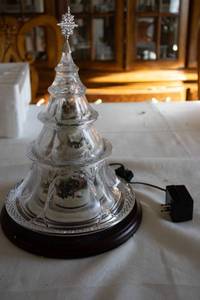 lot 148 image: Electric Lighted Christmas Tree with Miniature Village Scene