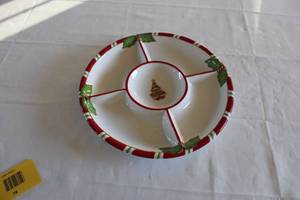 lot 78 image: Christopher Radko Letters to Santa Chip and Dip Serving Platter