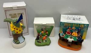 lot 7 image: Misc. Novelty Decanters Including Texas Holdem & More (Empty) All With Original Boxes