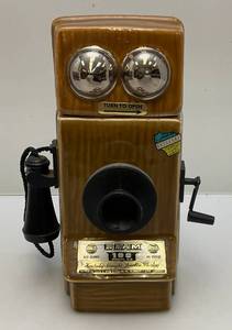 lot 9 image: Vintge Jim Beam Telephone Decanter (EMPTY) With Wisconsin Stamp