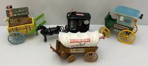 lot 60 image: Misc. Jim Beam Wagon Decanters (EMPTY)