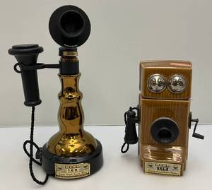 lot 69 image: Vintage Misc. Telephone Jim Beam Decanters (EMPTY)