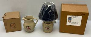 lot 87 image: Misc. Jim Beam (RED WING) Collectors Pieces Including 1 Of 70 Ginger Lamp & 1 Of 75 Pitcher