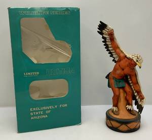 lot 94 image: Vintage Ski Country Wildlife Series Limited Edition Exclusively For Arizona (Eagle Dancer) Decanter (EMPTY) In Original Boxes