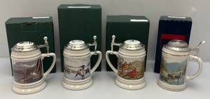 lot 95 image: Misc. Collectible Steins Incuding Jim Beam & More In Original Boxes
