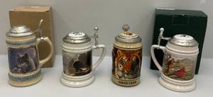 lot 99 image: Misc. Collectible Steins Incuding Jim Beam & More In Original Boxes
