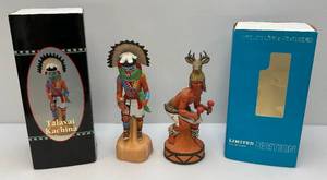 lot 106 image: Ski Country Limited Edition Decanters Including Wildlife Series Yaqut Deer Dancer & Talavai Kachina (EMPTY) In Original Boxes
