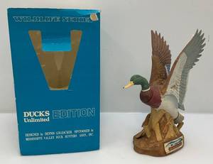 lot 107 image: Ski Country Limited Edition Wildlife Series Ducks Unlimited Mallard Decanter (EMPTY) In Original Box