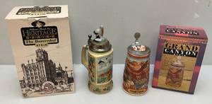 lot 111 image: Misc. Budweiser Collectors Steins (NIB)