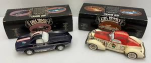 lot 114 image: Vintage EZRA BROOKS Car Decanters Including (1932 Auburn & 1962 Corvette Mako Shark) In Original Boxes (EMPTY)