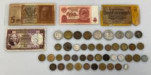 lot 156 image: Misc. Foreign Coins & Currency