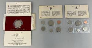 lot 168 image: 1968-69 Canadian Uncirculated Coin Sets & 2003 (THE CONCORDE) $5.00 Commemorative Coin (SEALED)