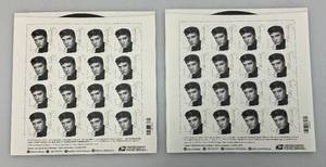 lot 181 image: Two USPS Full (16) Elvis Presley Collector Stamp Sheets