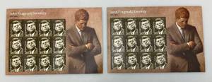 lot 184 image: Two 2016 USPS Full (12) Stamp Sheets  JFK