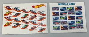 lot 189 image: Two USPS Full 1 2018 (20) HoWheels 1 2012 (20) Muscle Cars Stamp Sheets