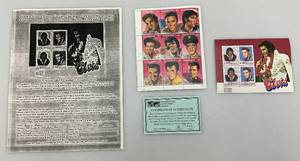 lot 194 image: 1 USPS Full (9) Collector Stamp Sheets  Elvis Presley $1.00  With COA & 1 USPS Full (4) Collector Stamp Sheet Elvis