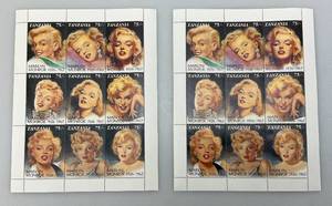 lot 199 image: Two USPS Full (9) Marilyn Monroe Stamp Sheets