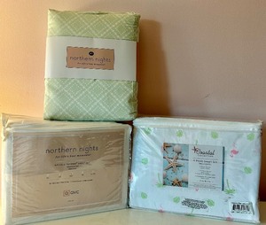 lot 53 image: Three New Queen Bed Sheet Sets