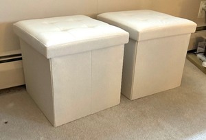 lot 84 image: Storage Cubes  Ottomans