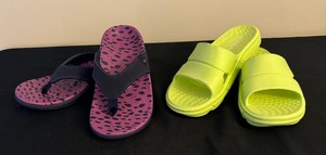 lot 101 image: Two Pairs of Size 6 Sandals by Ryka and Spenco