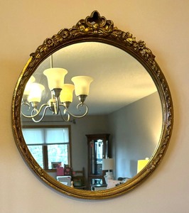 lot 105 image: Vintage Gilded Framed Wall Mirror