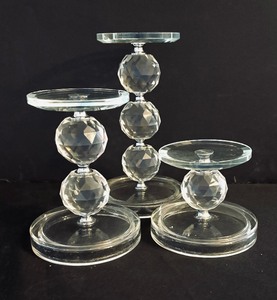 lot 118 image: Trio of Crystal Candle Holders