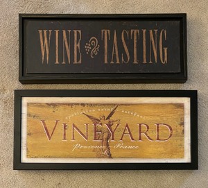 lot 128 image: Wine Motif Wall Decor