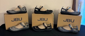 lot 47 image: Three pairs of New JBU by Jambu Size 6 Wildflower Encore Shoes