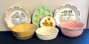 lot 166 image: Serving Platters and Bowls by Temp-Tations, Watkins, Culinary Arts Studio Collection and More