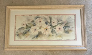 lot 168 image: Framed Floral Wall Print
