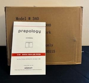 lot 178 image: New Prepology 3 Quart Quick View Air Fryer