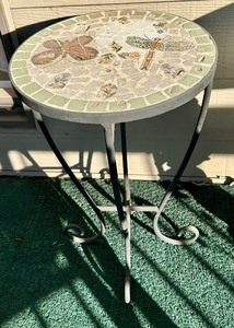 lot 209 image: Mosaic Side Table