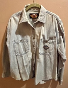 lot 234 image: Womens Denim Harley Davidson Shirt
