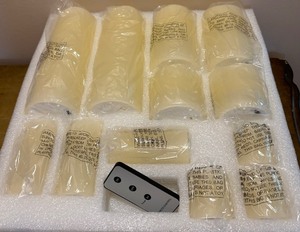 lot 32 image: Home Reflection Set of 12 Flameless Decorator