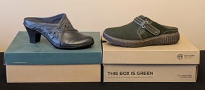lot 255 image: Two New Pairs of Clarks Slip On Shoes