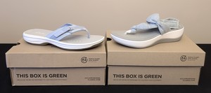 lot 289 image: Two Pairs of New Clarks Womens Sandals