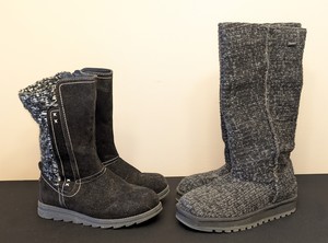lot 293 image: Muk Luks and Skechers Womens Cozy Boots