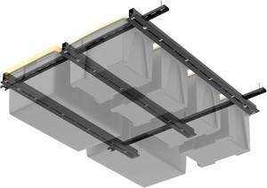 Walmann Overhead Tote Storage Rail System