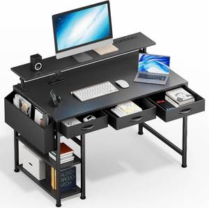 Domicon 47 ComputerGaming Desk with 3 Drawers