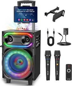 Eytse Karaoke Machine with 2 Wireless Microphones