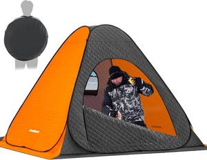 QualyQualy Fully Foldable 1-2 Person Ice Fishing Tent