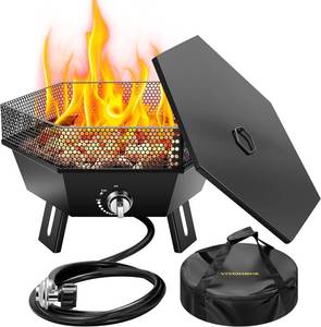 Vivohome Portable 58,000 BTU Propane Fire Pit