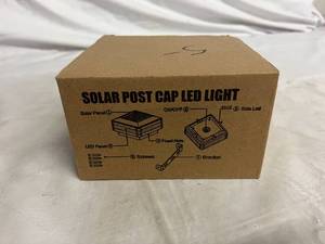 lot 76 image: Solar Post Cap LED Light