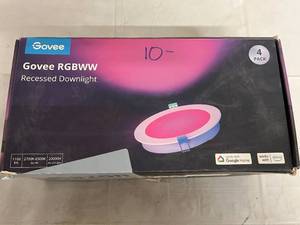 lot 99 image: 4 Pack of Govee RGB Recessed Downlight