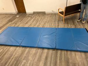 lot 30 image: Folding Gymnastics Tumbler Fitness Gym Exercise Mat Padding - In Good Condition 146.5 x 48.5