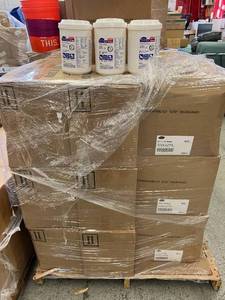 lot 10 image: WOW MSRP $7000  30 Cases (12 each per case) NEW Diversey 4599516 160-Wipes Per Canister Oxivir Tb Wipes -&nbspOne Step Disinfectant Cleaning Wipes, Hospital Grade Accelerated Hydrogen Peroxide