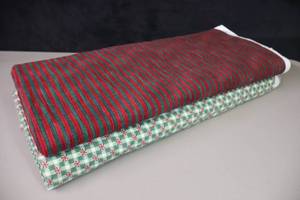 lot 383 image: Fabric Bolts Holiday Themed 100% Cotton Bernartex Peaceful Journey By Gerry Kimmel-Carr, Mumms the Word By Debbie Mumm for SSI
